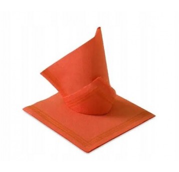 Serwetka 38X38 z paskiem TENDENCE POMARAŃCZ 50szt