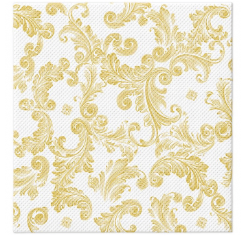 Serwetka 38x40cm softpt PAW Frame Gold 20szt