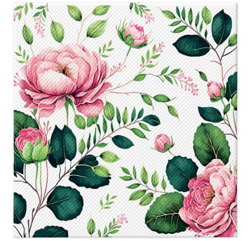 Serwetka 38x40cm softpt PAW Noble Roses 20szt