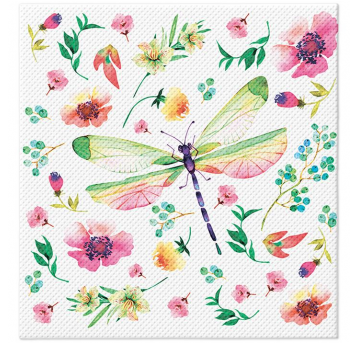 Serwetka 38x40cm softpt PAW Pastel Dragonfly 20szt