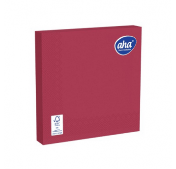 Serwetka AHA 33x33 3W BORDO 20szt /12