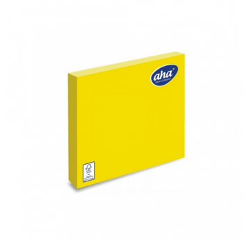Serwetka AHA 33x33 3W JASNO ŻÓŁTA 20szt /12