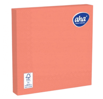 Serwetka AHA 33x33 3W KORAL 20szt /12