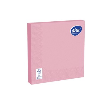 Serwetka AHA 33x33 3W RÓŻOWA 20szt /12