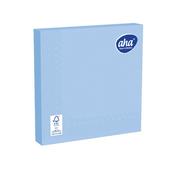 Serwetka AHA 33x33 3W SKY BLU BŁĘKITNA 20szt /12