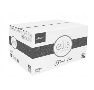 Serwetka dysp 2W ELLIS Black 16,5x21 CZARNE 9000sz