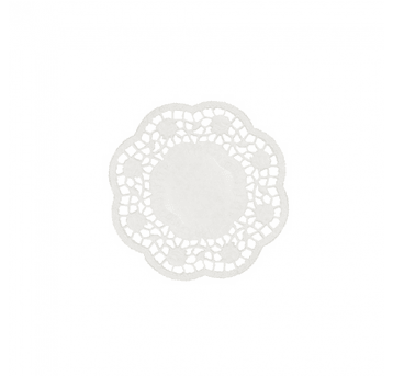 Serwetka ozdobna AŻUR PAPSTAR biała 10cm 1000szt
