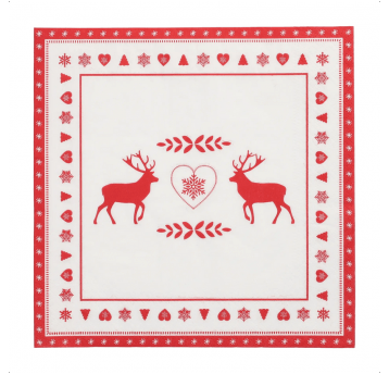 Serwetka Papstar 40x40cm 3W RENIFERY 20szt