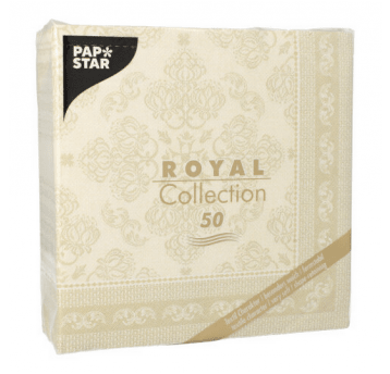 Serwetka ROYAL 40x40 Arabesque SZAMPAN 50szt /5