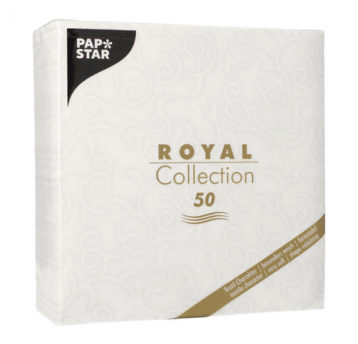 Serwetka ROYAL 40x40 Casali BIAŁA 50szt /5