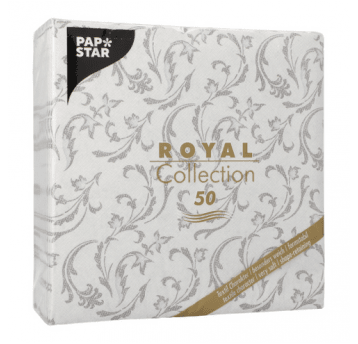 Serwetka ROYAL 40x40 Damascato SZARA 50szt /5