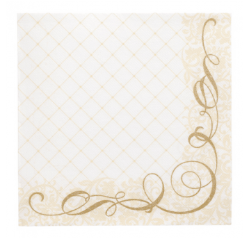 Serwetka ROYAL 40x40 Megan ZŁOTA 50szt /5