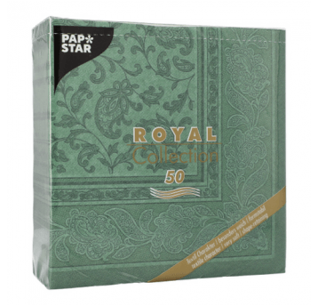 Serwetka ROYAL 40x40 Ornaments CM ZIELONA 50szt /5