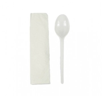 SET TRANSP Serwetka + łyżka 250szt
