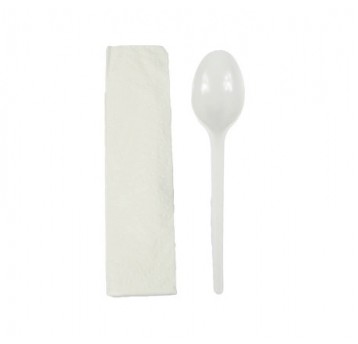 SET TRANSP Serwetka + łyżka 250szt