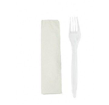 SET TRANSP Serwetka + widelec 250szt