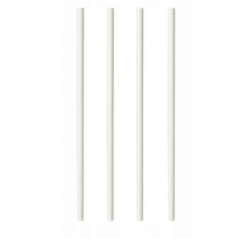 Słomka papierowa 6x210mm BIAŁA 250szt