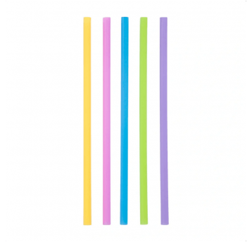 Słomka PP 7x220mm PASTEL MIX 500szt /4