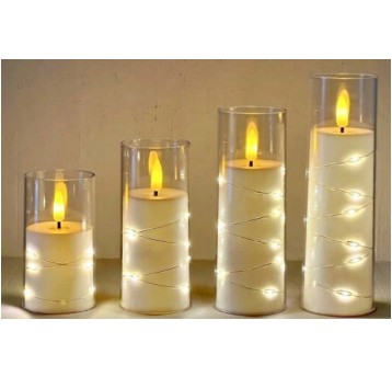 Świeca LED SUBITO w tubie łańcuch LED 55/100