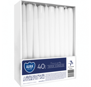 Świeca STOŻEK S30 Biała 40szt - NA CAŁE KARTONY