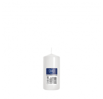 Świeca walec AURA 5 x 10cm BIAŁA /8