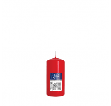 Świeca walec AURA 5 x 10cm CZERWONA /8