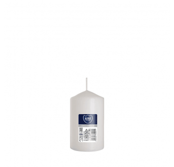Świeca walec AURA 6 x 10cm BIAŁA /6