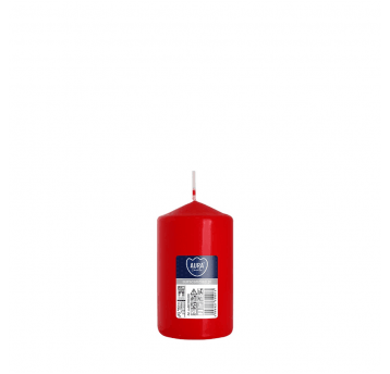 Świeca walec AURA 6 x 10cm CZERWONA /6