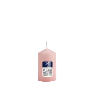 Świeca walec AURA 6 x 10cm JASNY RÓŻ /6