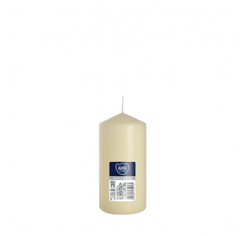 Świeca walec AURA 6 x 12cm KREM ECRU /6