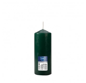 Świeca walec AURA 6 x 15 cm BUTELKOWA ZIELEŃ