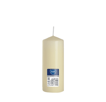 Świeca walec AURA 6 x 15cm KREM ECRU /6