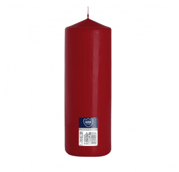 Świeca walec AURA 8 x 25cm BURGUND