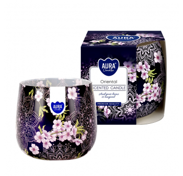 Świeca zapach nadruk AURA Orientalny