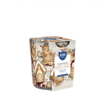 Świeca zapach nadruk AURA Pierniczki