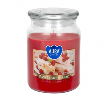 Świeca zapach SŁÓJ duża AURA Malinowa Chmurka