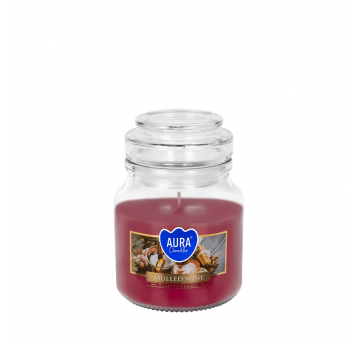 Świeca zapach SŁÓJ mała AURA Grzane Wino