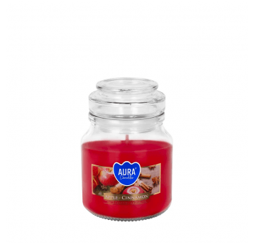 Świeca zapach SŁÓJ mała AURA Jabłko Cynamon /6