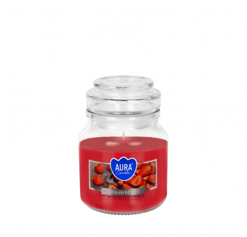 Świeca zapach SŁÓJ mała AURA Truskawka /6