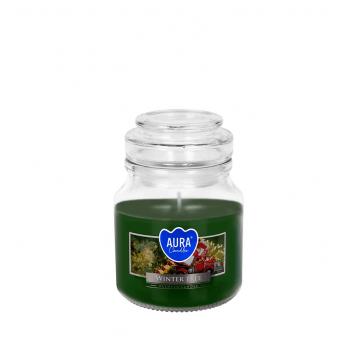Świeca zapach SŁÓJ mała AURA Zimowe Drzewko