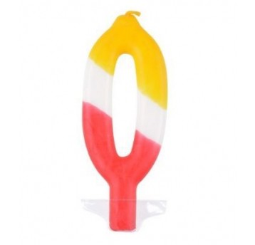 ŚWIECZKA CYFERKA KOLOR 0 PROMOCJA