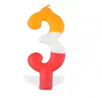 ŚWIECZKA CYFERKA KOLOR 3 PROMOCJA