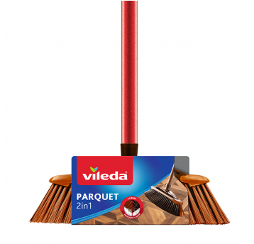 Szczotka/Miotła z kijem VILEDA PARQUET WYSTAWKA