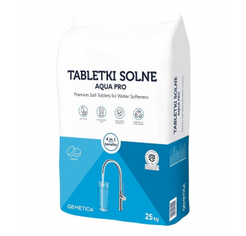 Tabletki solne AQUA uzdatnianie wody 25kg QEMETICA