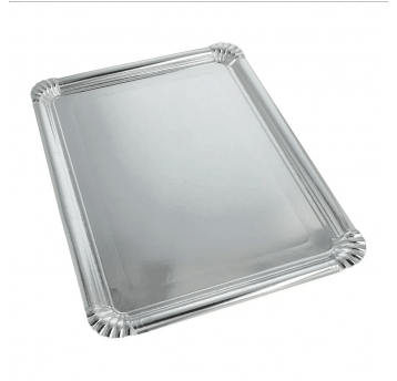 Taca papierowa SREBRNA 34x45,5cm 10szt /10