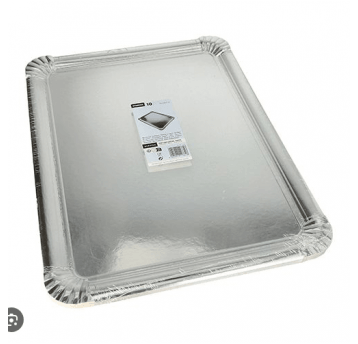 Taca papierowa SREBRNA 34x45,5cm 10szt /10
