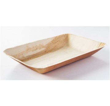 Talerz liść palmowy owalny PURE 24x16,5x2cm 12szt