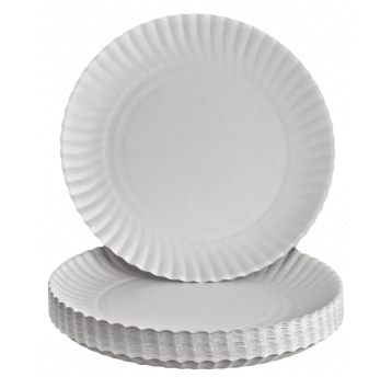 Talerz papierowy BIAŁY 18cm ENJOY 100szt