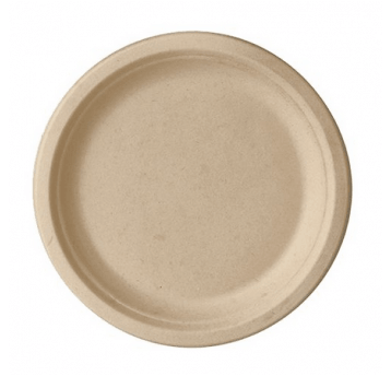 Talerz trzcina 18cm deserowy BRĄZ 50szt /20