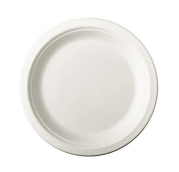 Talerz trzcina 23cm ENJOY biały 50szt /10